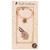 LUCIOLE ET PETIT POIS COFFRET CADEAU "BARRETTE & BRACELET" D'ANJO COST ROSE & LION