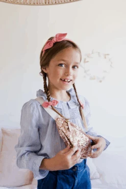 LUCIOLE ET PETIT POIS SAC BANANE ENFANT - GLITTER DORÉ -Bébé Produits Vente luciole et petit pois sac banane enfant glitter do 2