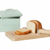 MAILEG BOITE À PAIN MINIATURES AVEC PLANCHE & COUTEAU - COLLECTION MOBILIER MAILEG