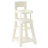 MAILEG CHAISE HAUTE BOIS BLANC 17CM - POUR BÉBÉ & PETITE SOURIS