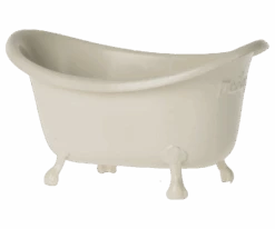 MAILEG MINI BAIGNOIRE MÉTAL BLANC 6CM