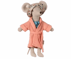 MAILEG PEIGNOIR POUR SOURIS CORAIL - COLLECTION PLAGE -Bébé Produits Vente maileg peignoir pour souris corail collection plag 1