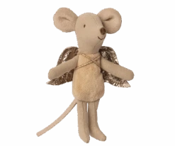 MAILEG PETITE SOURIS 10CM - ANGE CRÈME
