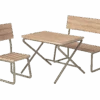 MAILEG SALON DE JARDIN (TABLE, CHAISE, BANC) 9CM