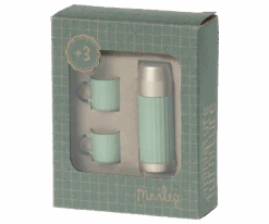 MAILEG THERMOS ET TASSES VERT MENTHE - COLLECTION CAMPING -Bébé Produits Vente maileg thermos et tasses vert menthe collection ca 1
