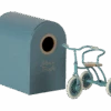 MAILEG TRICYCLE BLEU PÉTROL POUR PETITE & GRANDE SOURIS - COLLECTION TRICYCLE