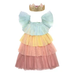 Meri-Meri MERI MERI DÉGUISEMENT - ROBE DE PRINCESSE À VOLANTS ARC EN CIEL