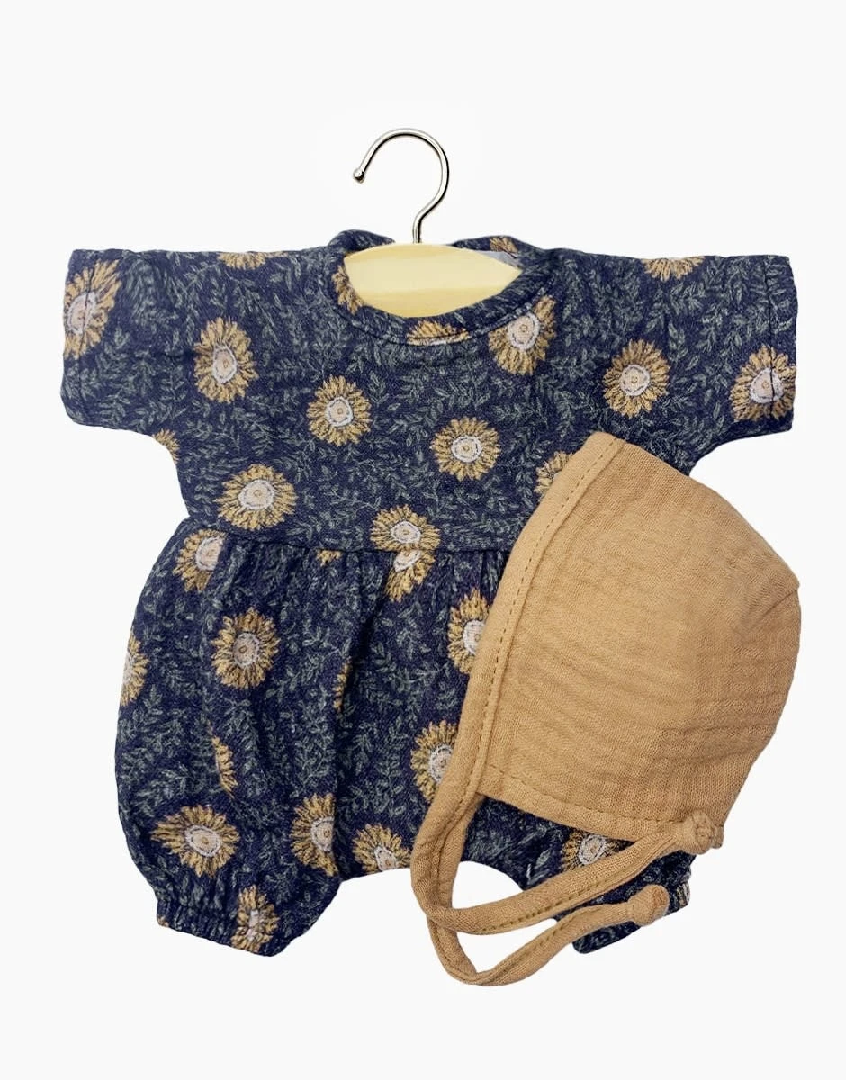 MINIKANE TENUE BABIES 28CM - BARBOTEUSE & BEGUIN MARGUERITE REGLISSE 1 MINIKANE TENUE BABIES 28CM - BARBOTEUSE & BEGUIN MARGUERITE REGLISSE