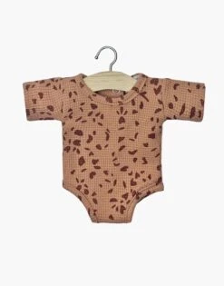 MINIKANE TENUE GORDIS 34-37CM - BODY MANCHES COURTES EN MAILLE GALET/CASSONNADE