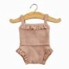 MINIKANE TENUE GORDIS 34-37CM - DESSOUS FILLE EN MAILLE CÔTELÉES PÉTALE ET SA DENTELLE