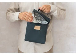 NOBODINOZ LUNCH BAG ISOTHERME 23X18X10CM "BABY ON THE GO" CARBON BLUE -Bébé Produits Vente nobodinoz lunch bag isotherme 23x18x10cm baby on t 2