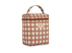 NOBODINOZ LUNCH BAG ISOTHERME HYDE PARK - TERRACOTTA CHECKS -Bébé Produits Vente nobodinoz lunch bag isotherme hyde park terracotta 2