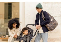 NOBODINOZ SAC À LANGER IMPERMÉABLE HYDE PARK - BLUE WAVES -Bébé Produits Vente nobodinoz sac a langer impermeable hyde park blue 2