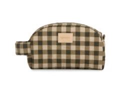 NOBODINOZ TROUSSE DE TOILETTE IMPERMÉABLE HYDE PARK - GREEN CHECKS