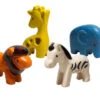 PLAN TOYS 4 FIGURINES BOIS RECYCLÉ - ANIMAUX DE LA SAVANES