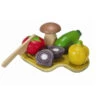 PLAN TOYS ASSORTIMENT DE LÉGUMES À DÉCOUPER EN BOIS RECYCLÉ
