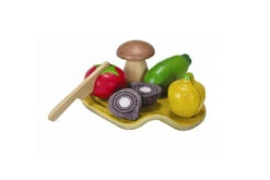 PLAN TOYS ASSORTIMENT DE LÉGUMES À DÉCOUPER EN BOIS RECYCLÉ