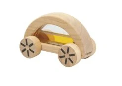 PLAN TOYS VOITURE EAU COLORÉE JAUNE EN BOIS