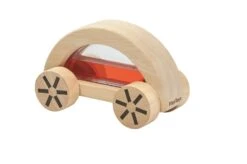 PLAN TOYS VOITURE EAU COLORÉE ROUGE EN BOIS