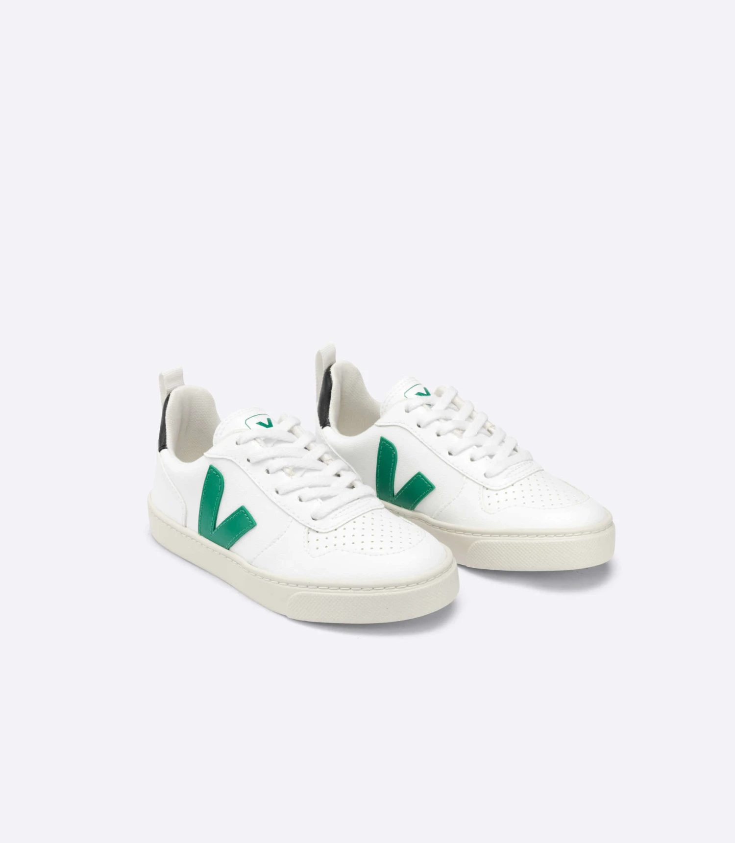 VEJA BASKET VEJA V10 LACET - WHITE EMERAUDE BLACK 2 VEJA BASKET VEJA V10 LACET - WHITE EMERAUDE BLACK – Image 2