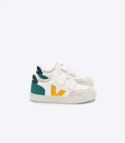 VEJA BASKET VELCRO - V12 CUIR MULTICO BRITTANY